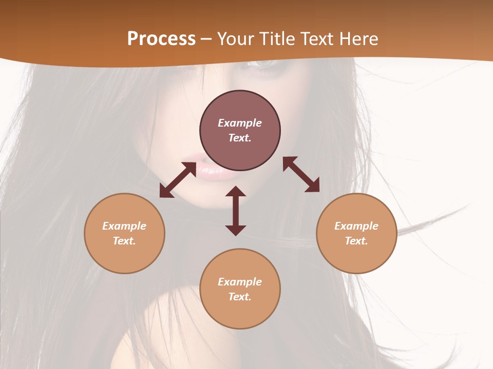 Caucasian Person Eyes PowerPoint Template