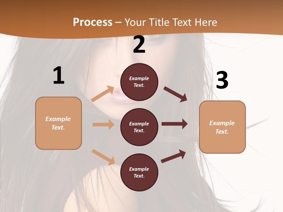 Caucasian Person Eyes PowerPoint Template