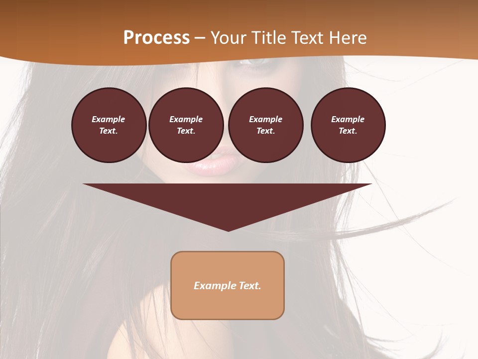 Caucasian Person Eyes PowerPoint Template