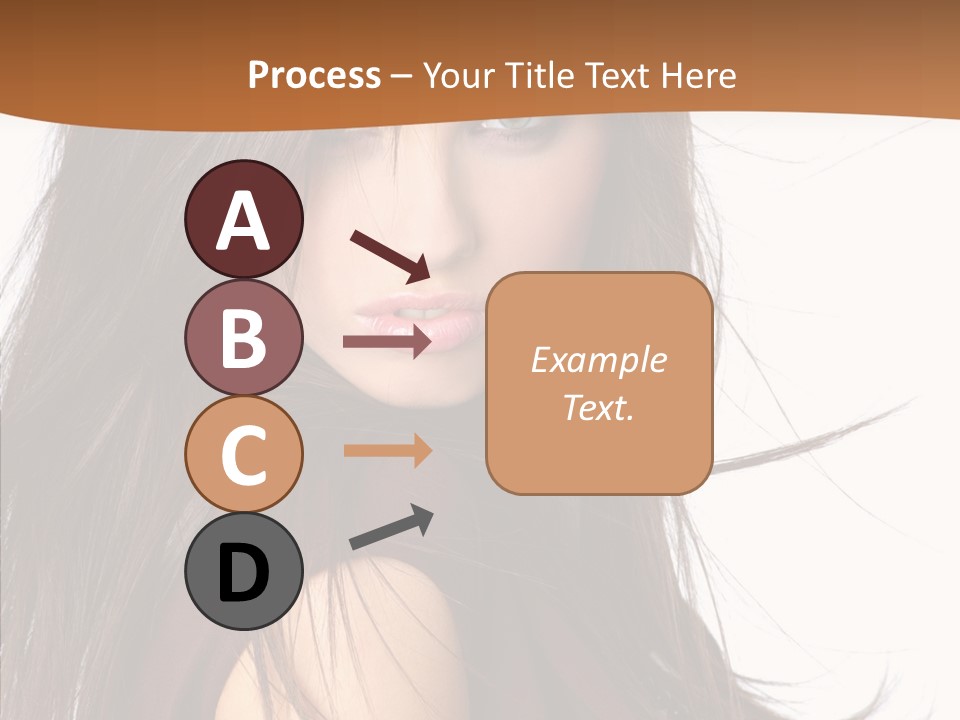 Caucasian Person Eyes PowerPoint Template