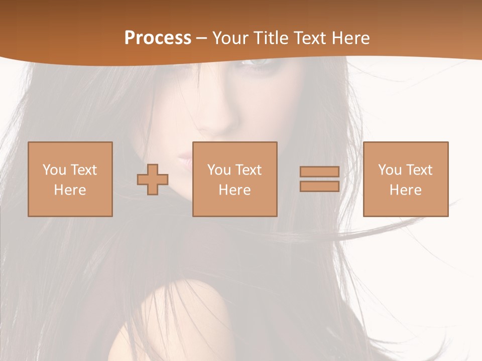 Caucasian Person Eyes PowerPoint Template