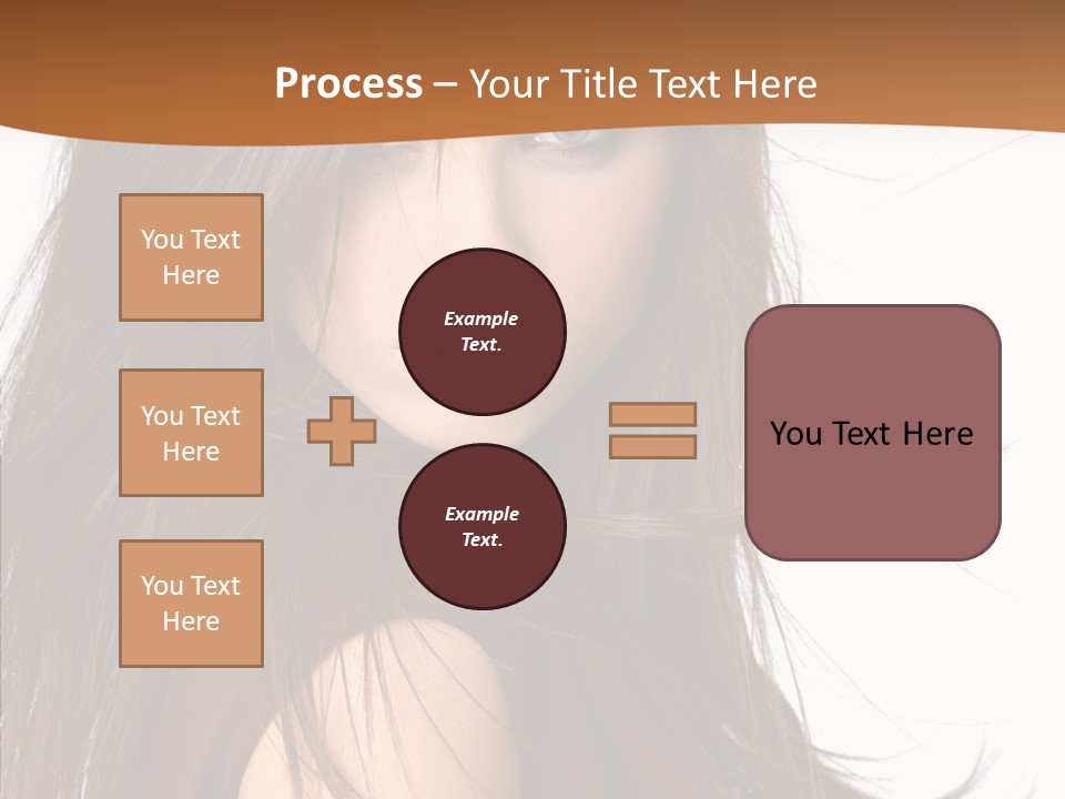 Caucasian Person Eyes PowerPoint Template