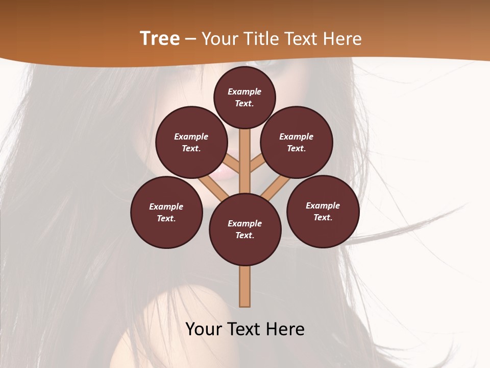 Caucasian Person Eyes PowerPoint Template