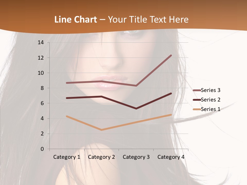 Caucasian Person Eyes PowerPoint Template