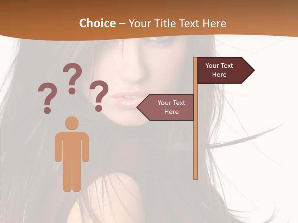 Caucasian Person Eyes PowerPoint Template