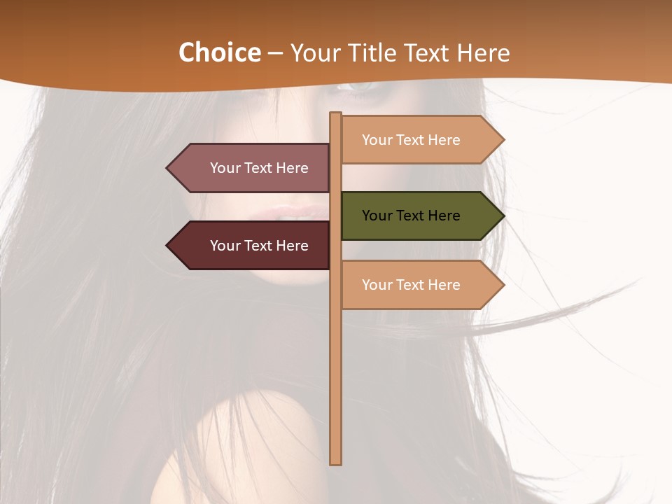 Caucasian Person Eyes PowerPoint Template