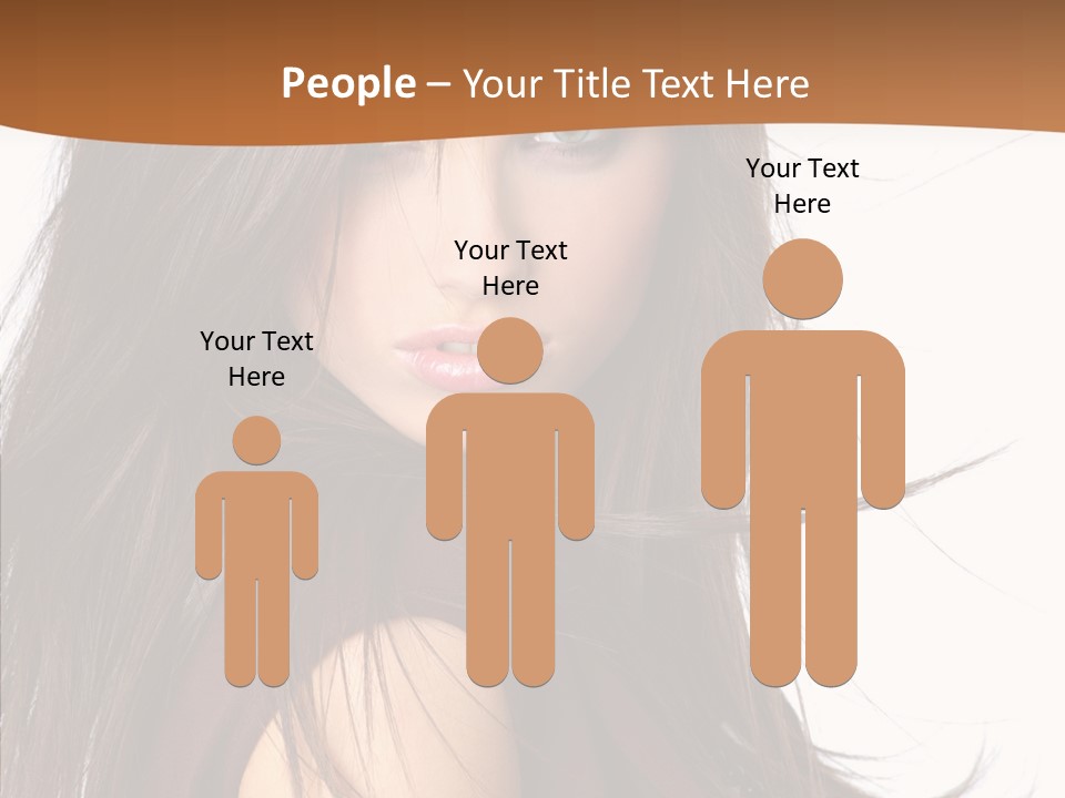 Caucasian Person Eyes PowerPoint Template