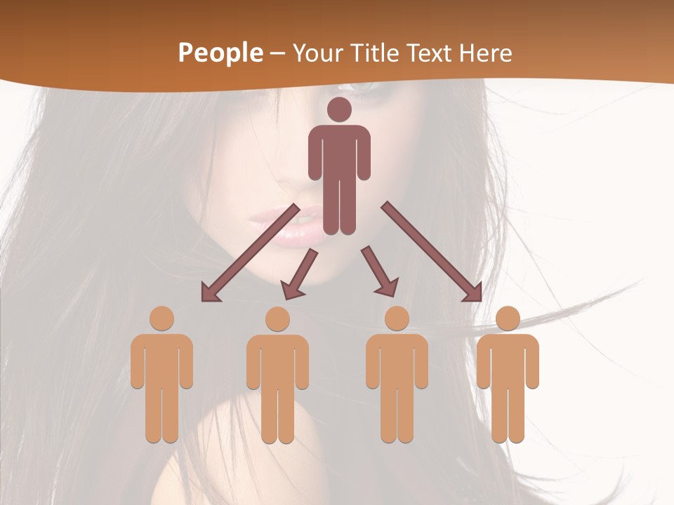 Caucasian Person Eyes PowerPoint Template