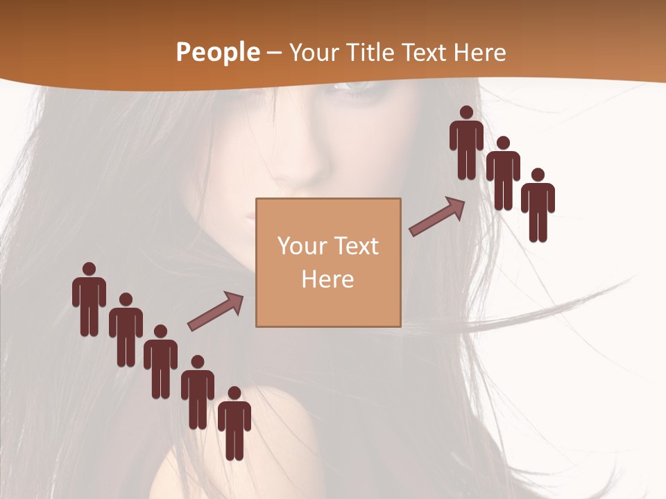 Caucasian Person Eyes PowerPoint Template