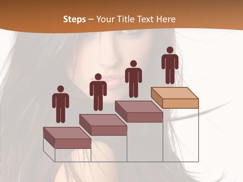 Caucasian Person Eyes PowerPoint Template