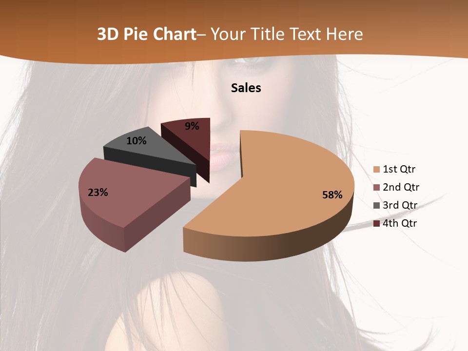 Caucasian Person Eyes PowerPoint Template