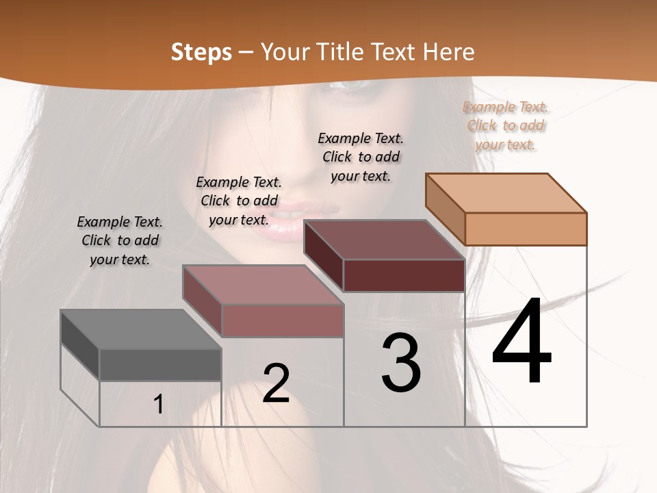 Caucasian Person Eyes PowerPoint Template