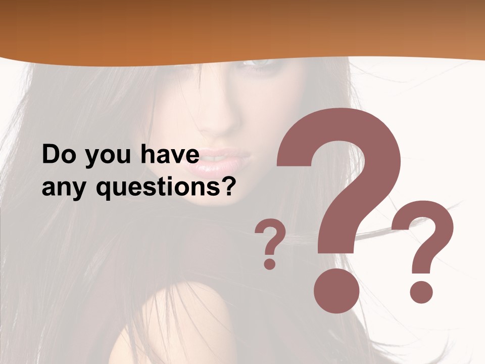 Caucasian Person Eyes PowerPoint Template