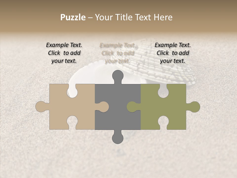 Expensive Reflection Seashell PowerPoint Template