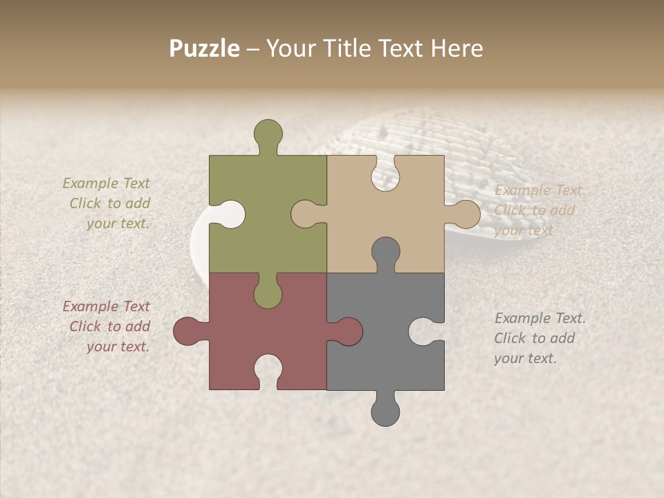 Expensive Reflection Seashell PowerPoint Template