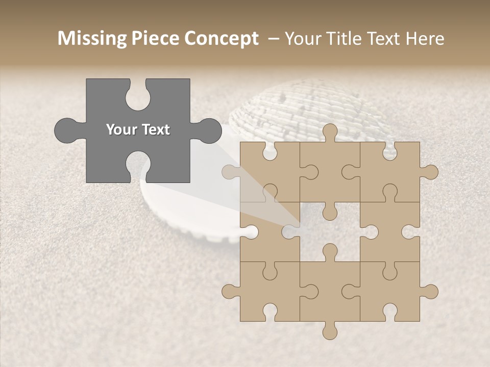 Expensive Reflection Seashell PowerPoint Template