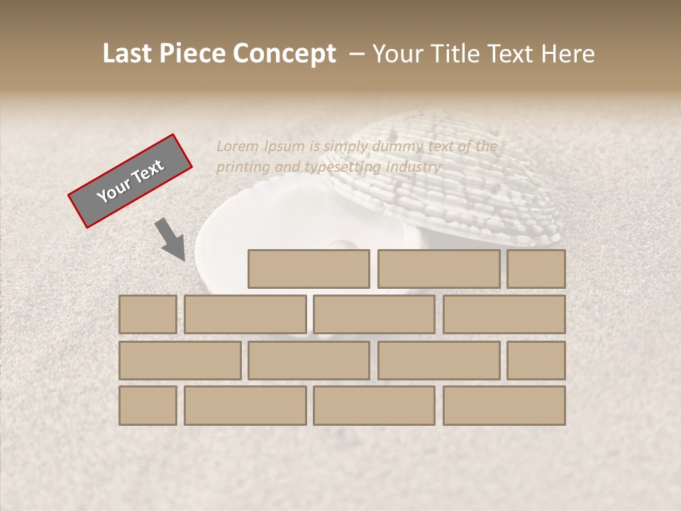 Expensive Reflection Seashell PowerPoint Template