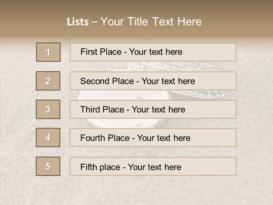 Expensive Reflection Seashell PowerPoint Template