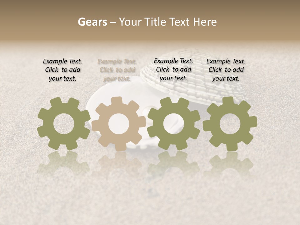 Expensive Reflection Seashell PowerPoint Template