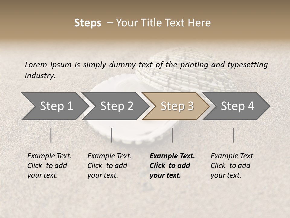 Expensive Reflection Seashell PowerPoint Template