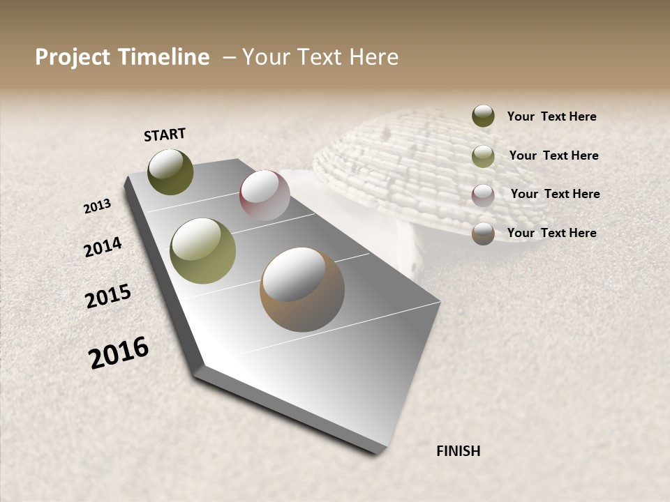 Expensive Reflection Seashell PowerPoint Template