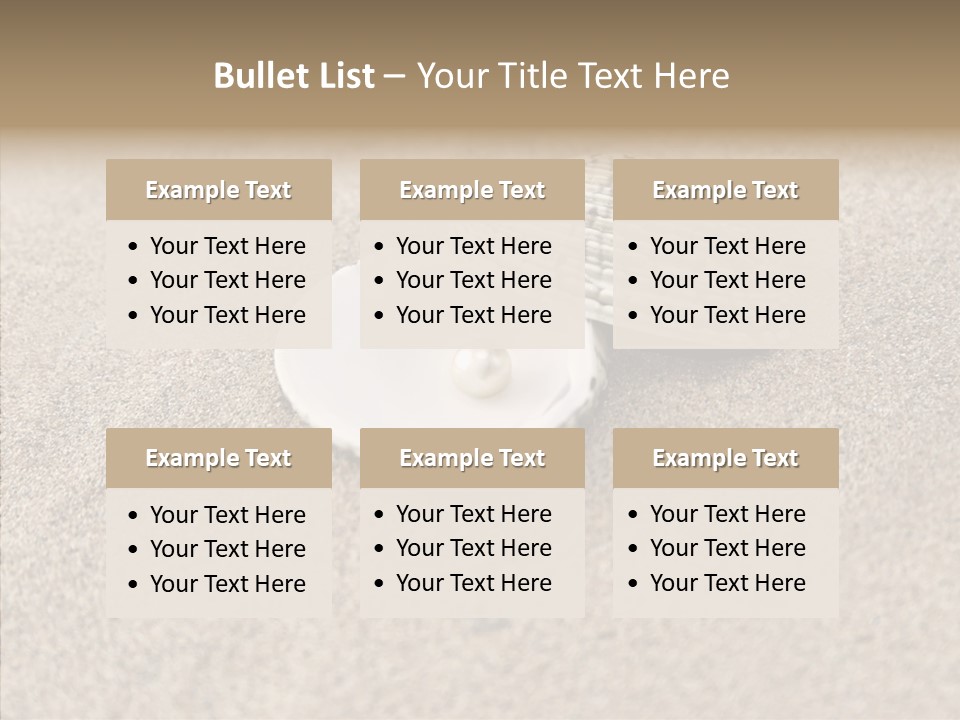 Expensive Reflection Seashell PowerPoint Template