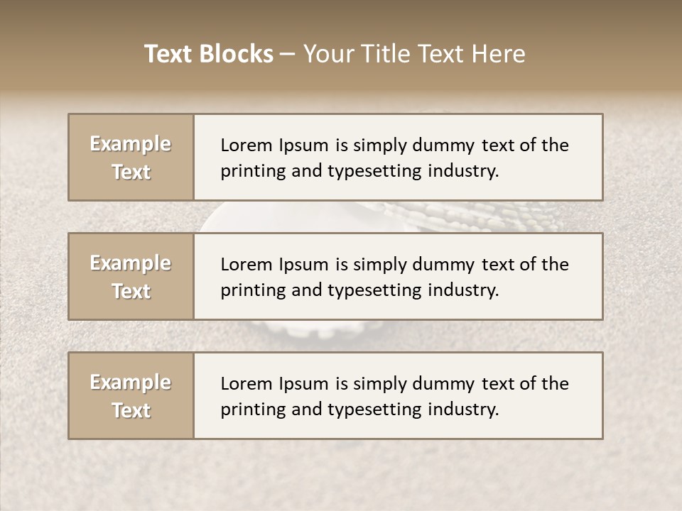 Expensive Reflection Seashell PowerPoint Template