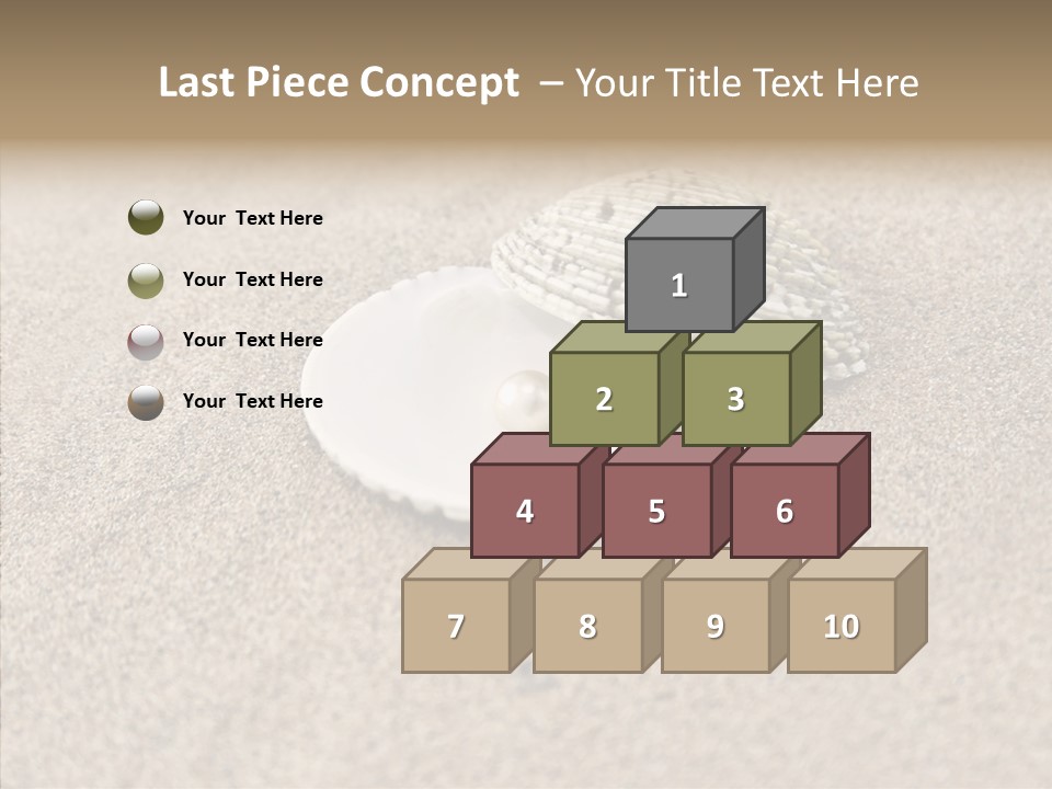 Expensive Reflection Seashell PowerPoint Template