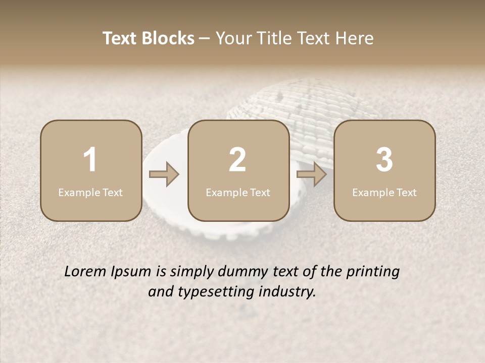 Expensive Reflection Seashell PowerPoint Template