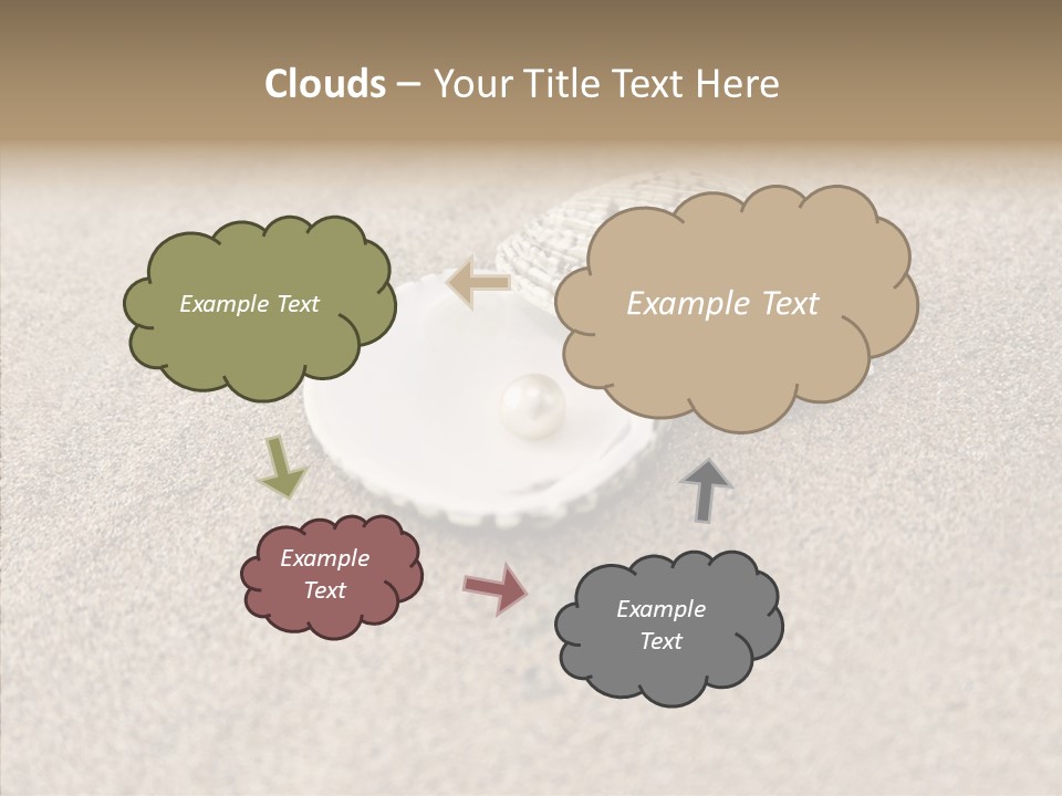 Expensive Reflection Seashell PowerPoint Template