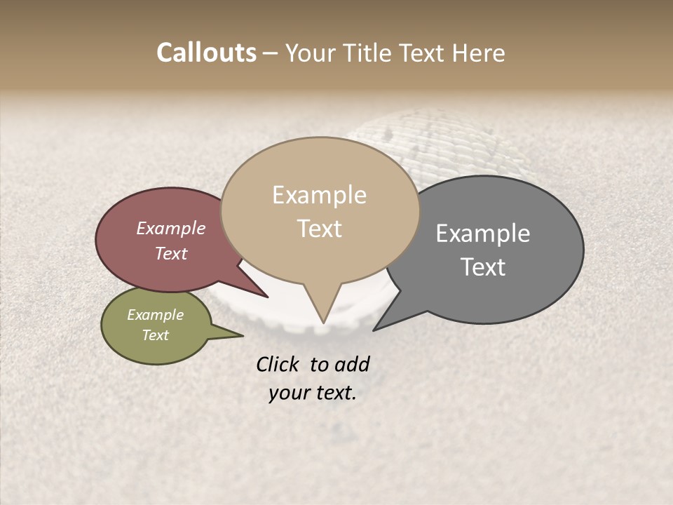 Expensive Reflection Seashell PowerPoint Template