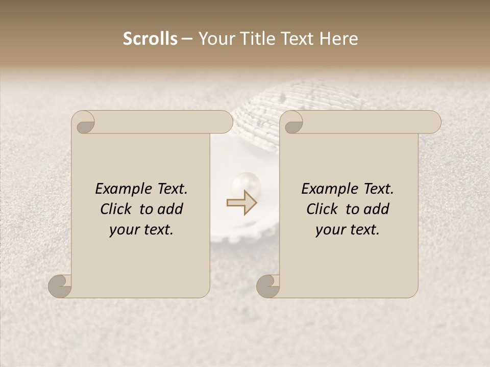 Expensive Reflection Seashell PowerPoint Template