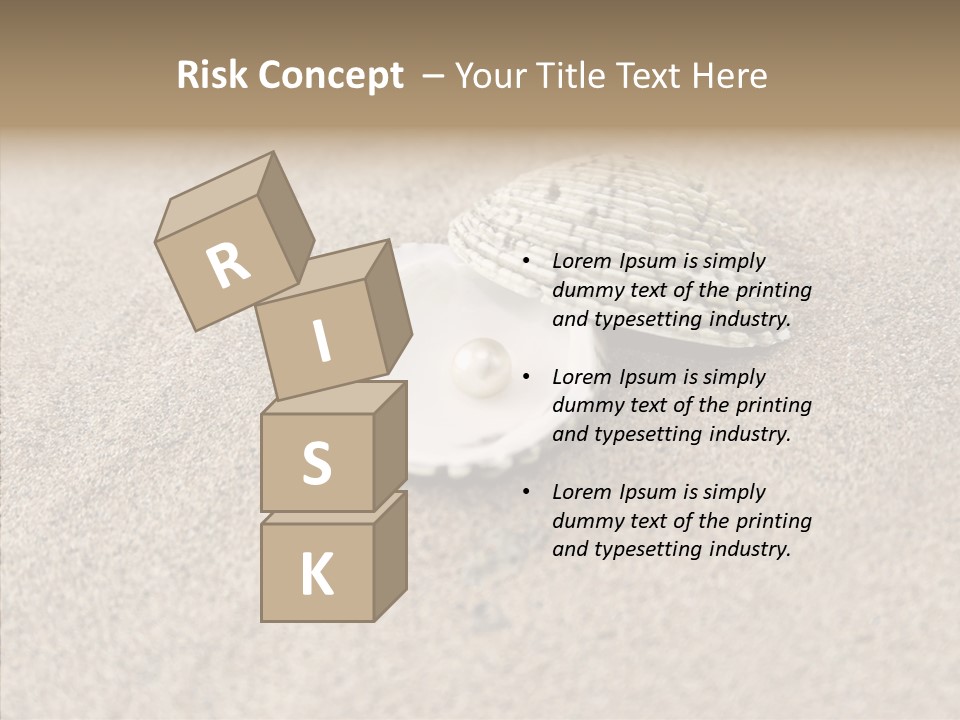 Expensive Reflection Seashell PowerPoint Template