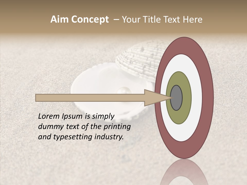 Expensive Reflection Seashell PowerPoint Template