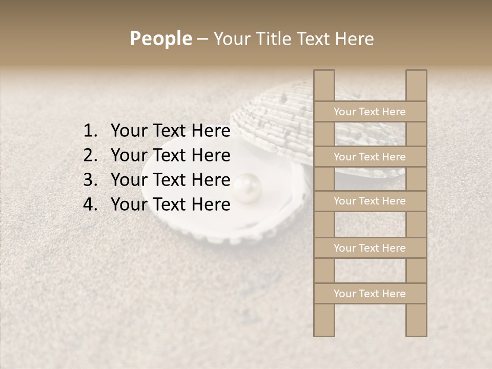 Expensive Reflection Seashell PowerPoint Template