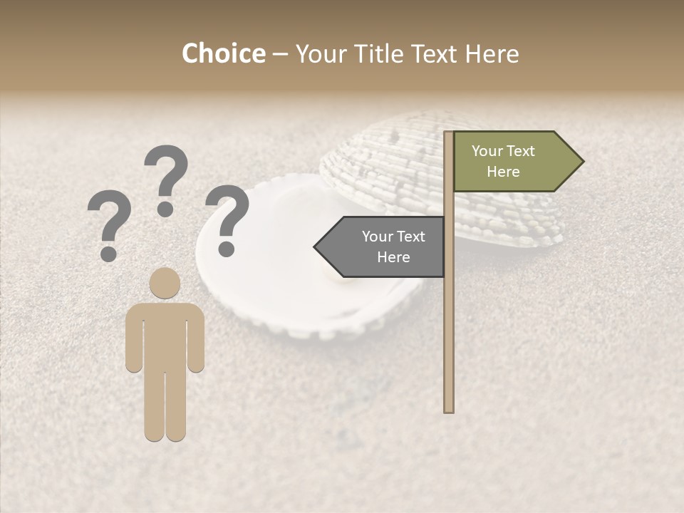 Expensive Reflection Seashell PowerPoint Template