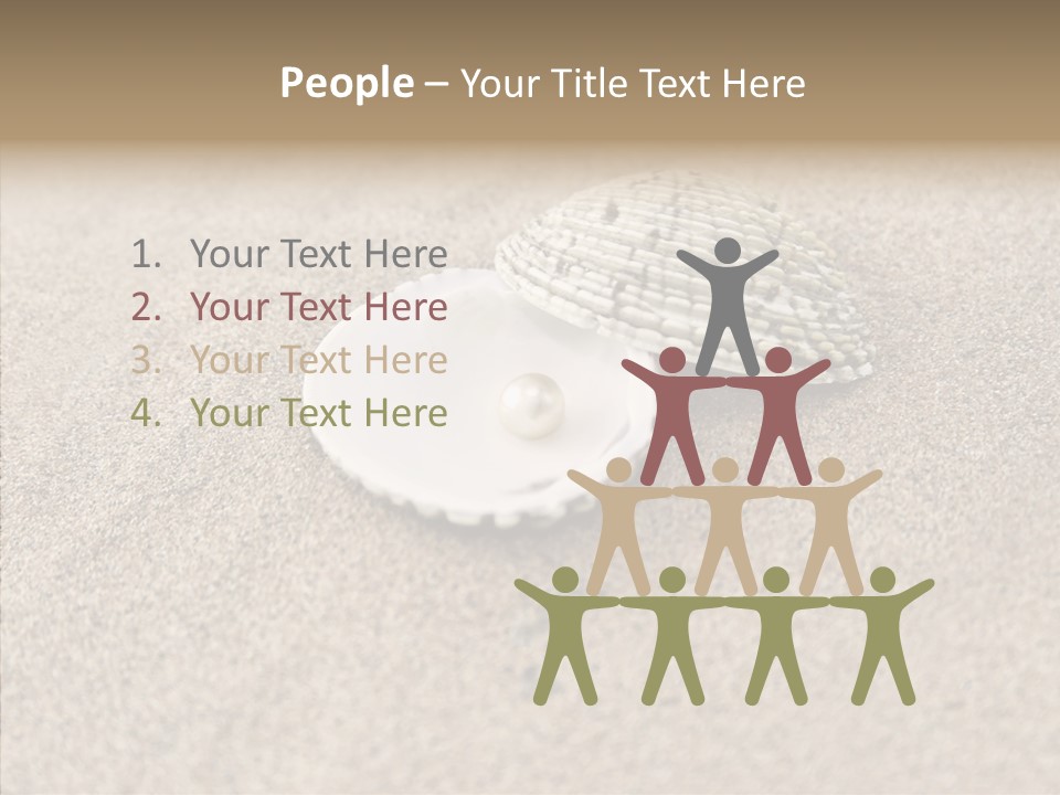 Expensive Reflection Seashell PowerPoint Template