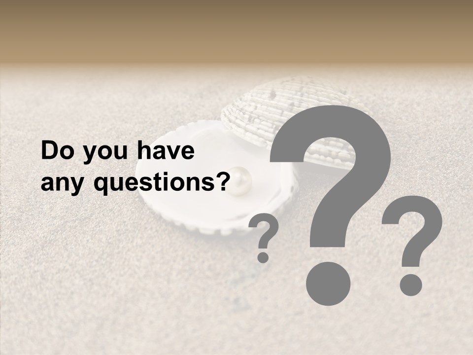 Expensive Reflection Seashell PowerPoint Template