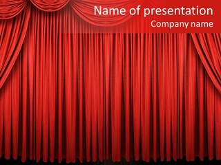 Entrance Cinema Front PowerPoint Template