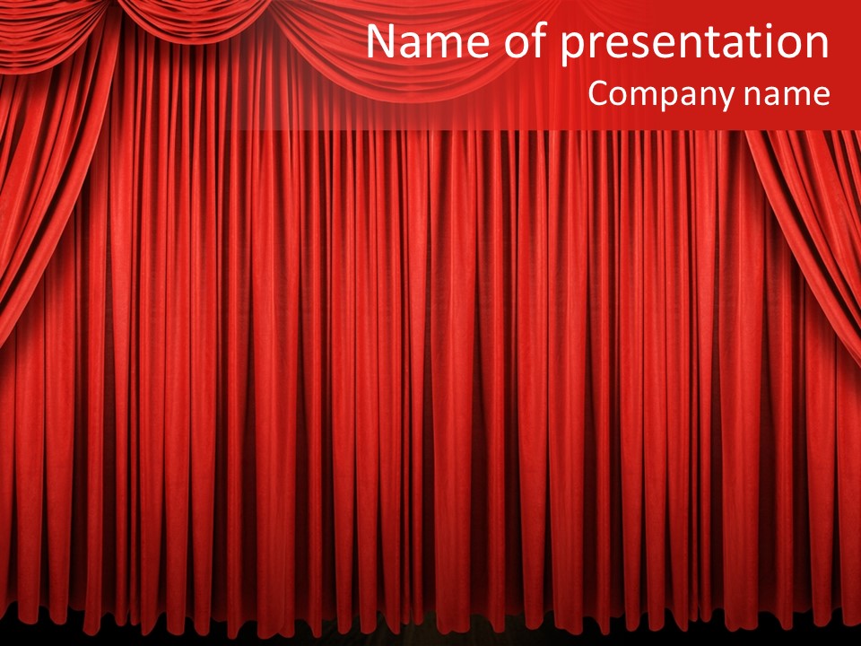 Entrance Cinema Front PowerPoint Template