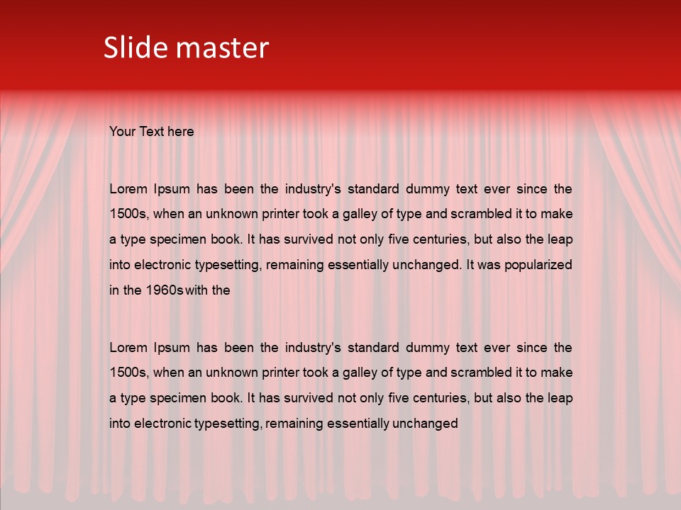 Entrance Cinema Front PowerPoint Template