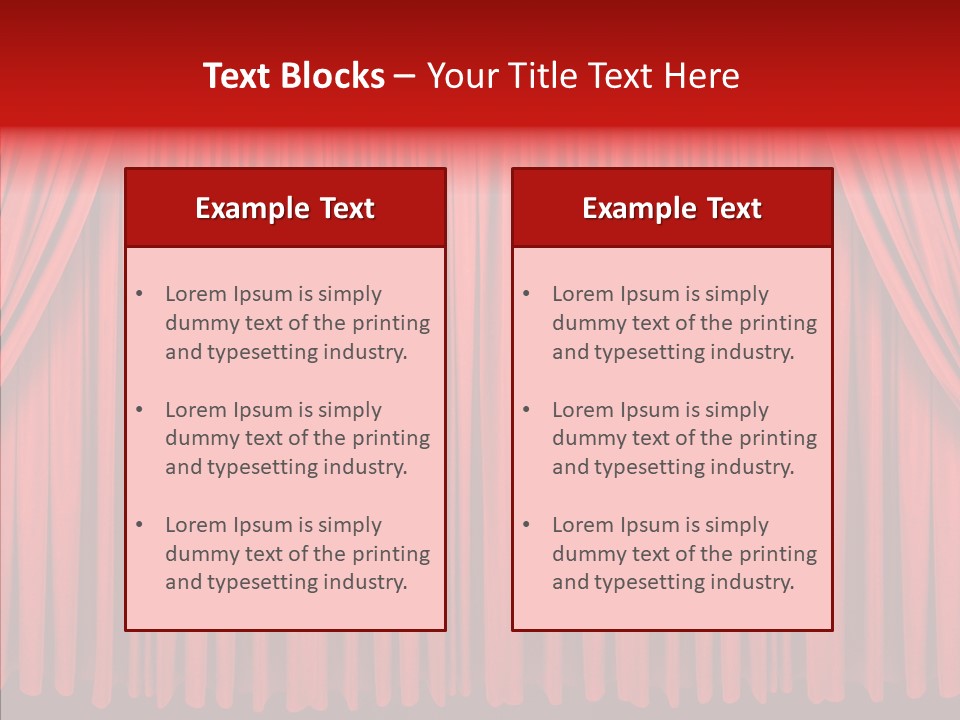 Entrance Cinema Front PowerPoint Template