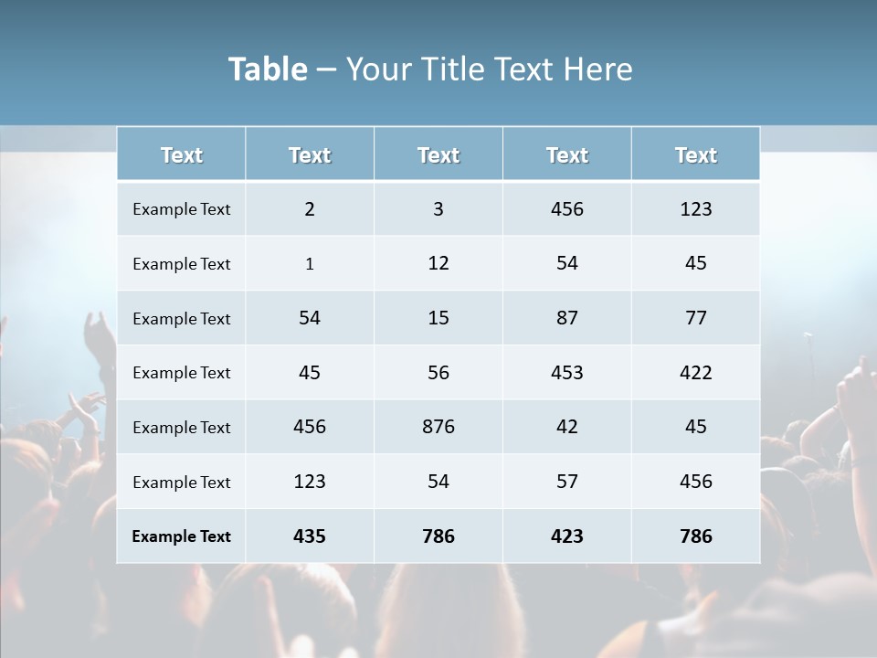 Smoke Act Band PowerPoint Template