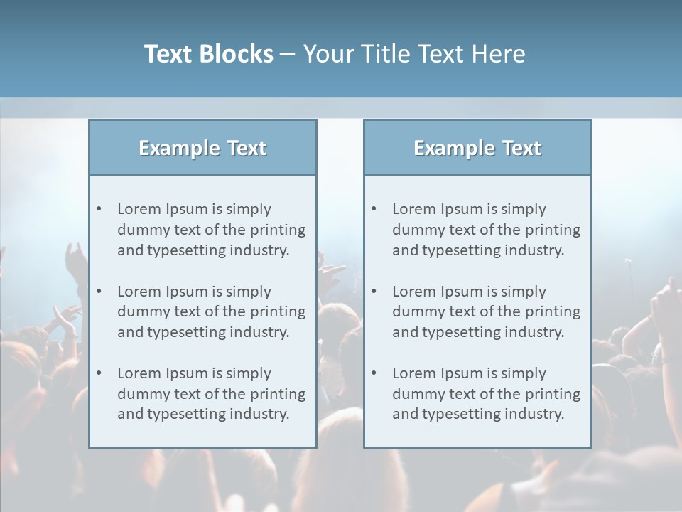 Smoke Act Band PowerPoint Template