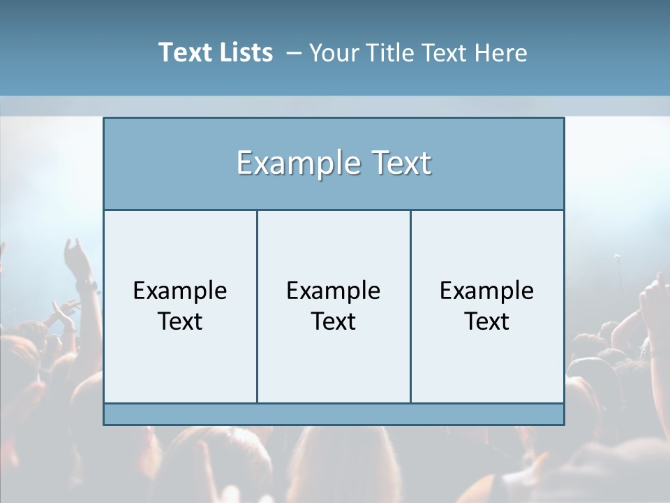 Smoke Act Band PowerPoint Template