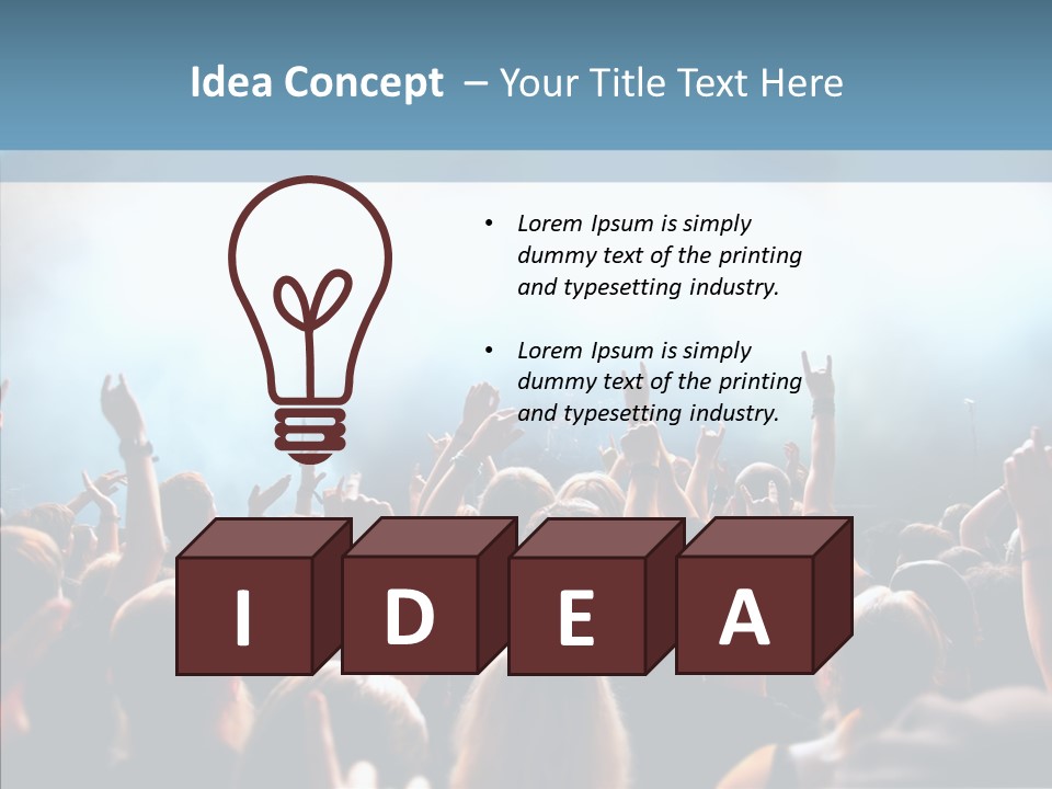 Smoke Act Band PowerPoint Template