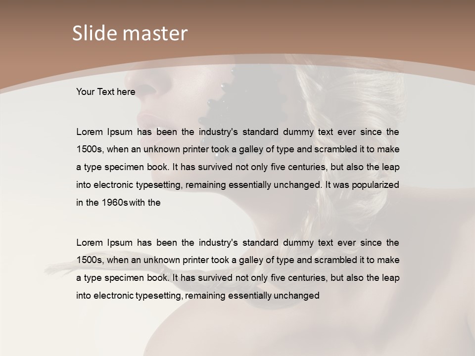 Shadow Boobs Creative PowerPoint Template