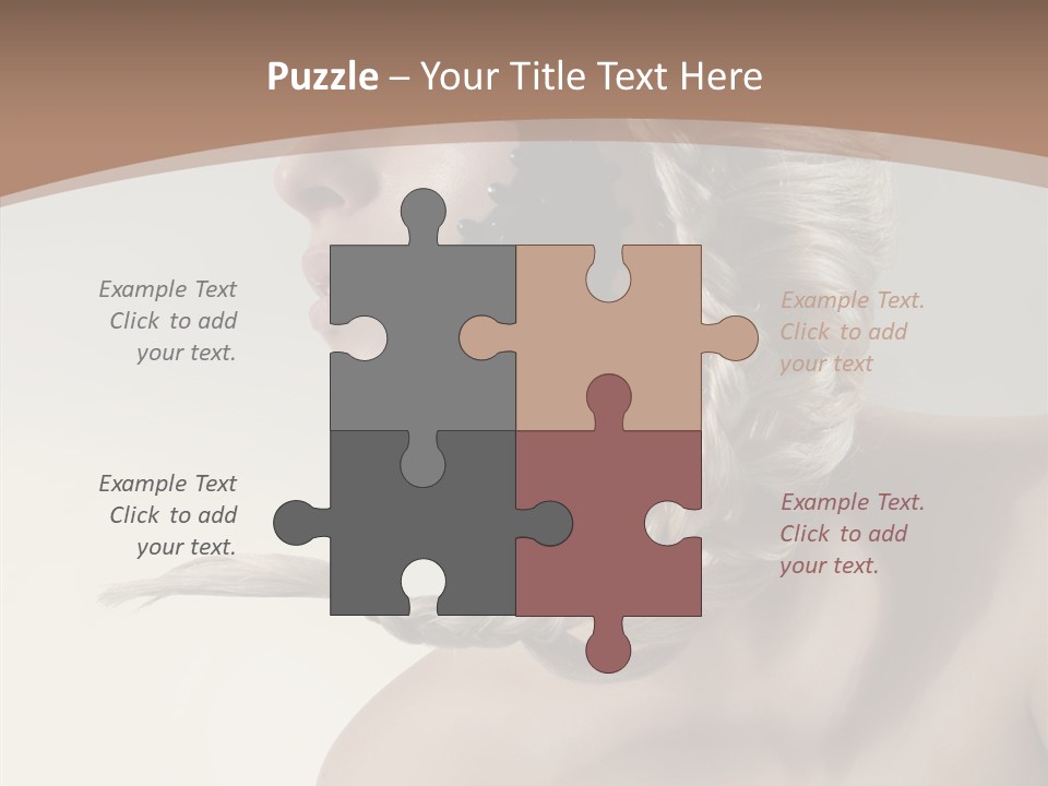 Shadow Boobs Creative PowerPoint Template