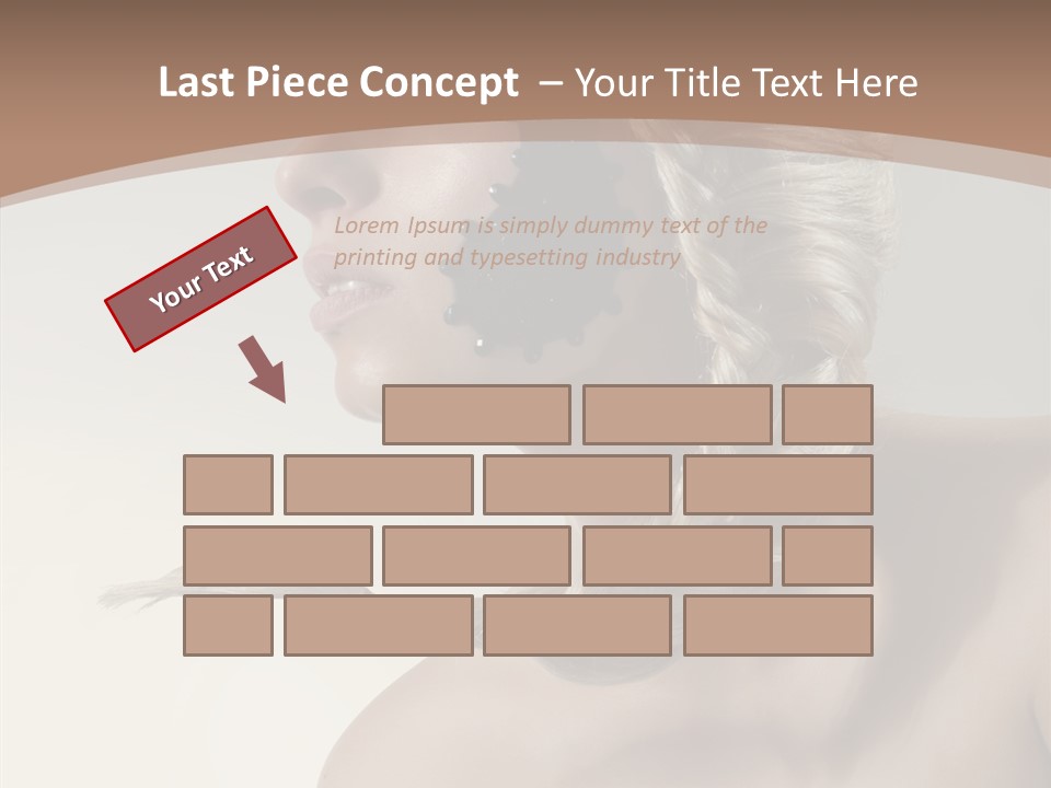 Shadow Boobs Creative PowerPoint Template