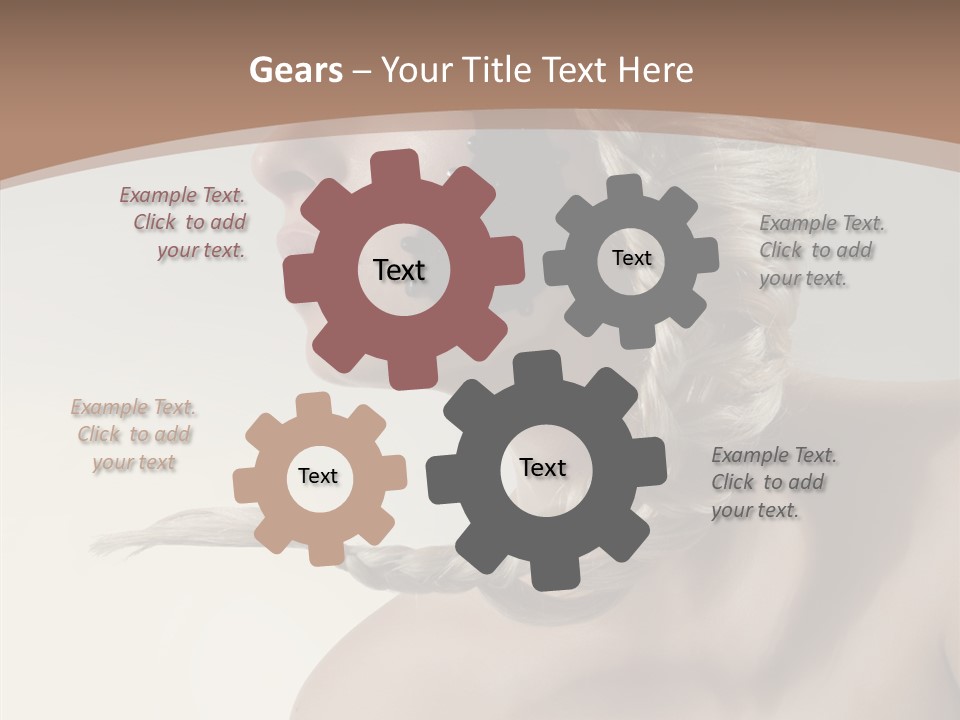 Shadow Boobs Creative PowerPoint Template